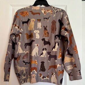Ladies Dog Patterned Sweater size XS